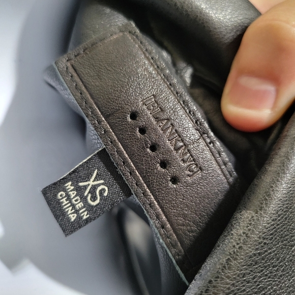 Blank NYC Faux Leather Black Moto Jacket - Sz XS - Picture 2 of 9